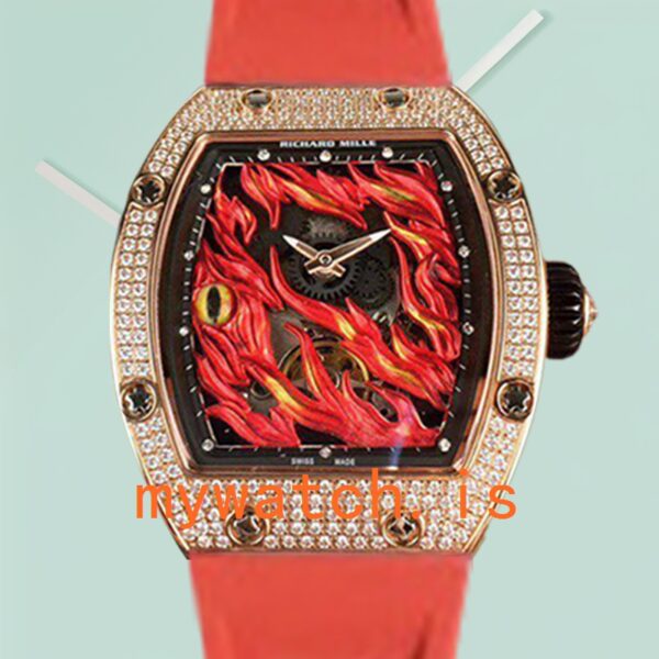 Richard Mille RM26-02 RM26-02-003 Men Around 50*42mm Rubber Band