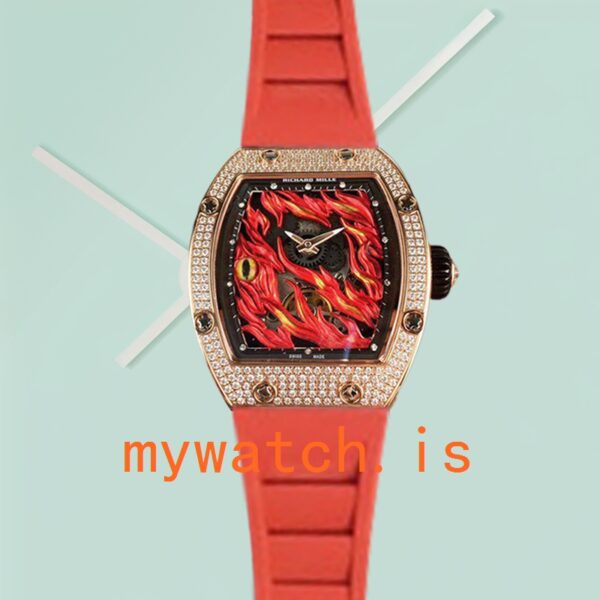 Richard Mille RM26-02 RM26-02-003 Men Around 50*42mm Rubber Band - Image 2