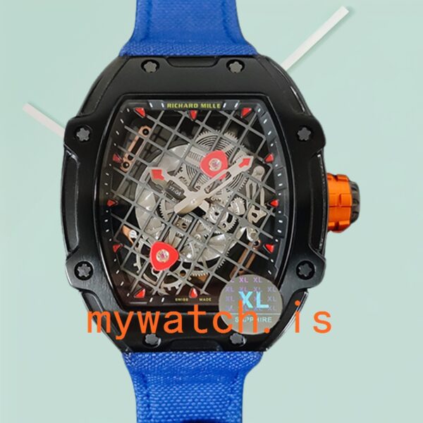Richard Mille RM27-04 Around 38*48mm RM27-04-003 Men Transparent Dial Nylon Strap