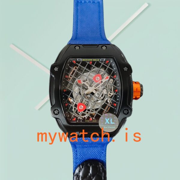Richard Mille RM27-04 Around 38*48mm RM27-04-003 Men Transparent Dial Nylon Strap - Image 2