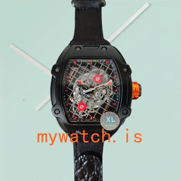 Richard Mille RM27-04 Around 38*48mm RM27-04-003 Men Transparent Dial Nylon Strap - Image 6