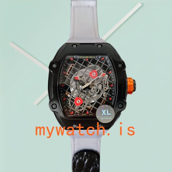 Richard Mille RM27-04 Around 38*48mm RM27-04-003 Men Transparent Dial Nylon Strap - Image 5