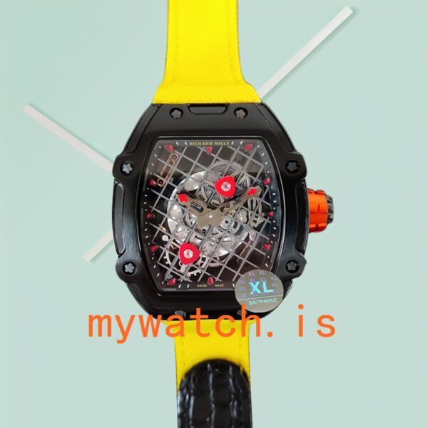 Richard Mille RM27-04 Around 38*48mm RM27-04-003 Men Transparent Dial Nylon Strap - Image 8