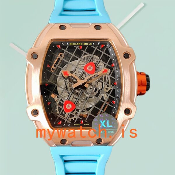 Richard Mille RM27-04 Men RM27-04-013 Around 38*48mm Transparent Dial Rubber Band