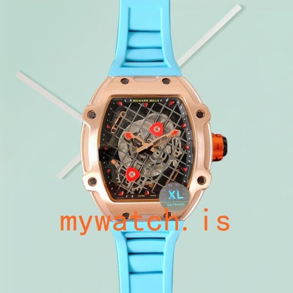 Richard Mille RM27-04 Men RM27-04-013 Around 38*48mm Transparent Dial Rubber Band - Image 2