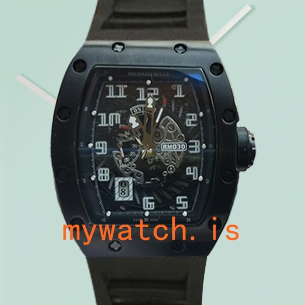 Richard Mille RM030 RM030-001 Men Around 50*42mm Transparent Dial