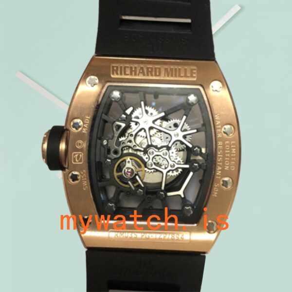 Richard Mille RM035 Around 50*42mm Men RM035-003 Stainless Steel Rose Gold-tone - Image 4