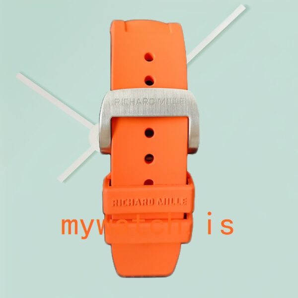 Richard Mille RM35-02 RM35-02-022 Men Around 45mm Silver-tone Rubber Band - Image 4
