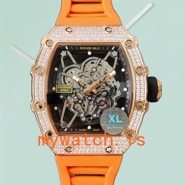 Richard Mille RM35-02 Around 45mm RM35-02-026 Men Mechanical Diamond Bezel