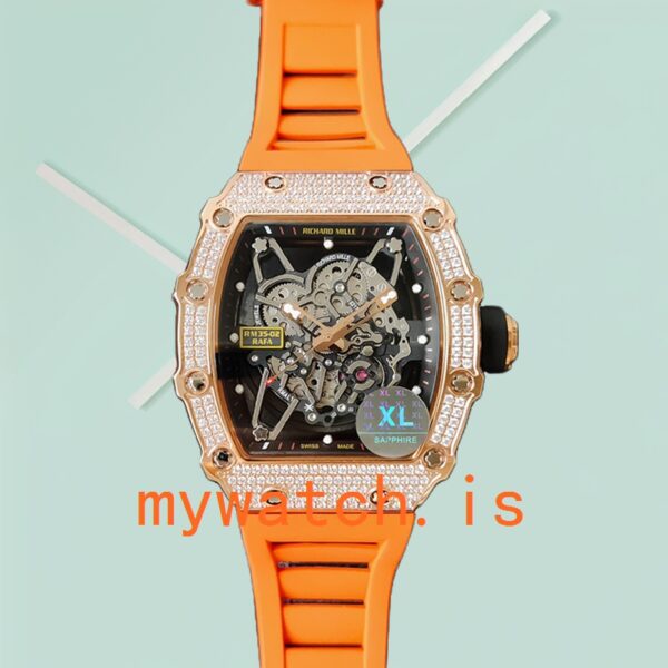 Richard Mille RM35-02 Around 45mm RM35-02-026 Men Mechanical Diamond Bezel - Image 2