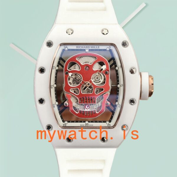 Richard Mille RM52-01 Men RM52-01-001 Around 50*42mm White