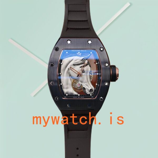 Richard Mille RM52-02 Men RM52-02-001 Around 50*41mm Mechanical Rubber Band - Image 2