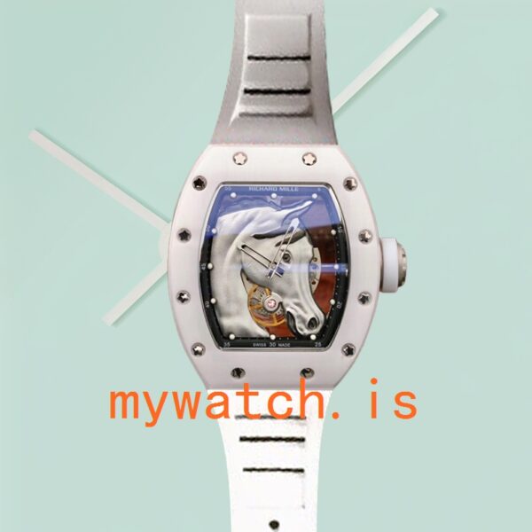 Richard Mille RM52-02 RM52-02-007 Around 50*42mm Men Rubber Band - Image 2