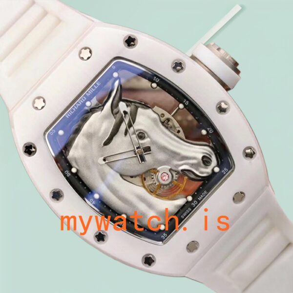 Richard Mille RM52-02 RM52-02-007 Around 50*42mm Men Rubber Band - Image 3