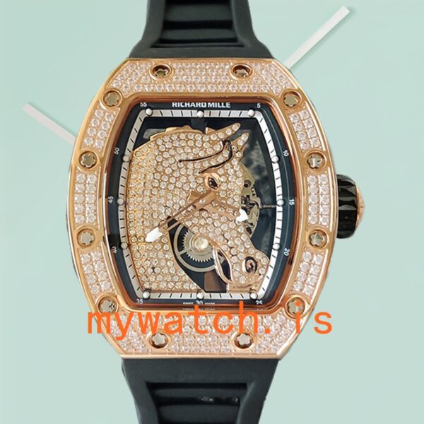 Richard Mille RM52-02 Men Around 43mm RM52-02-009 Rubber Band