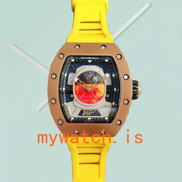 Richard Mille RM52-05 Men Around 50*42mm RM52-05-001 Rubber Band - Image 2