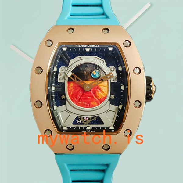 Richard Mille RM52-05 Around 50*42mm RM52-05-002 Men Rose Gold-tone