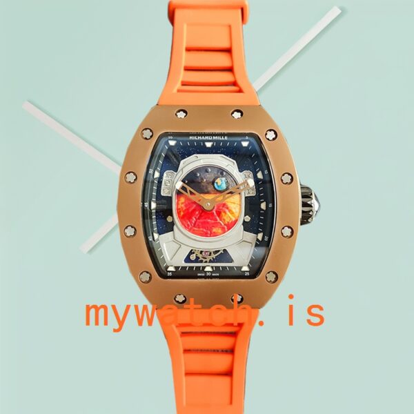 Richard Mille RM52-05 Men RM52-05-004 Around 50*42mm Mechanical Rose Gold-tone - Image 2