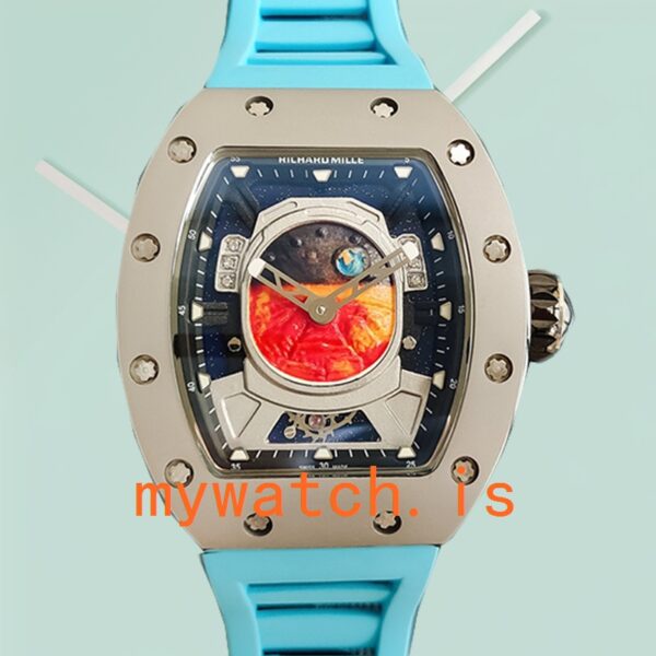 Richard Mille RM52-05 Men RM52-05-007 Around 50*42mm Silver-tone