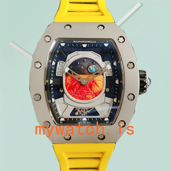 Richard Mille RM52-05 Men RM52-05-008 Around 50*42mm Mechanical Mars Earth Dial