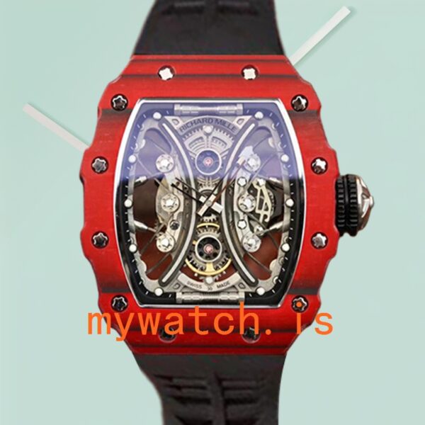 Richard Mille RM53-01 RM53-01-003 Men Around 50*43mm Transparent Dial Mechanical