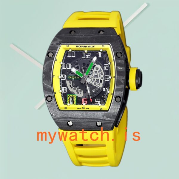 Richard Mille RM 005 RM 005-001 50*42mm Men Carbon Fiber Automatic - Image 2