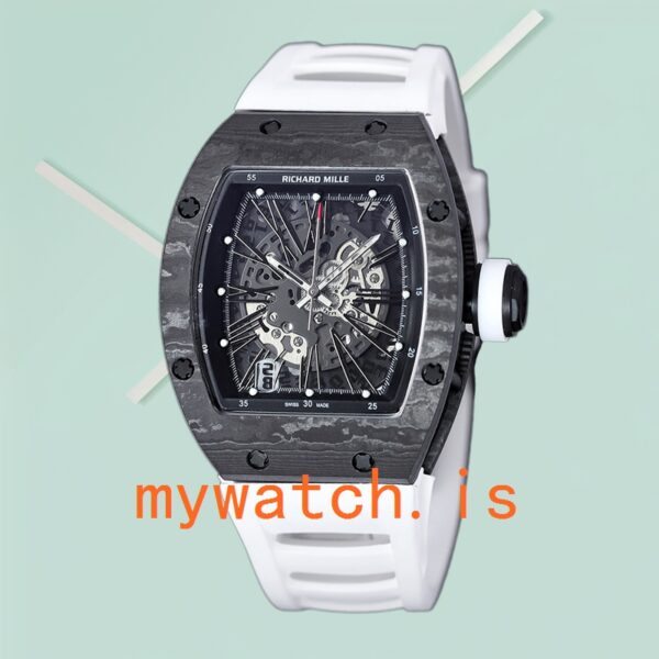 Richard Mille RM 010 RM 010-011 Men 50*42mm Carbon Fiber - Image 2