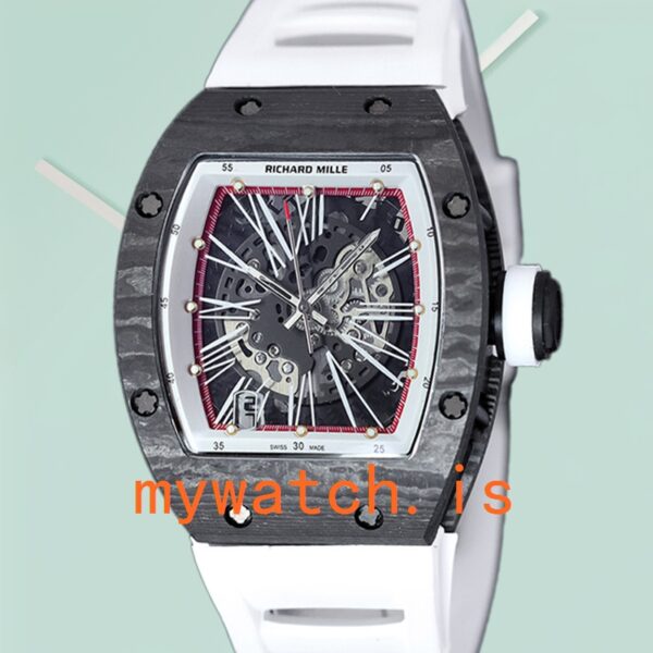 Richard Mille RM 010 Men 50*42mm RM 010-015 Automatic Rubber Band