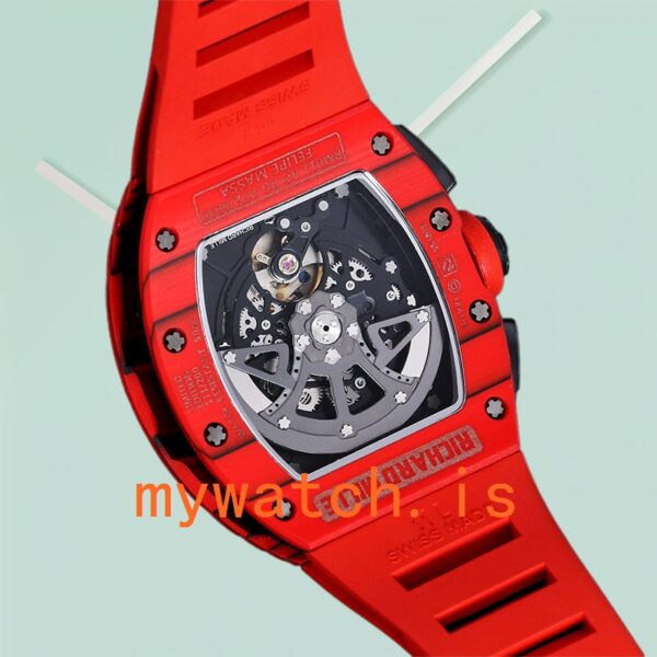 Richard Mille RM 011 RM 011-032 50*40mm Men Ceramics Bezel Red - Image 4