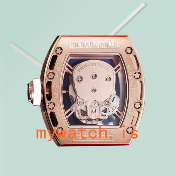 Richard Mille RM 052 Men RM 052-013 50*42mm Rubber Band Rose Gold - Image 3