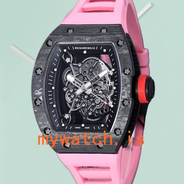 Richard Mille RM 055 50*42mm Men RM 055-022 Carbon Fiber Automatic