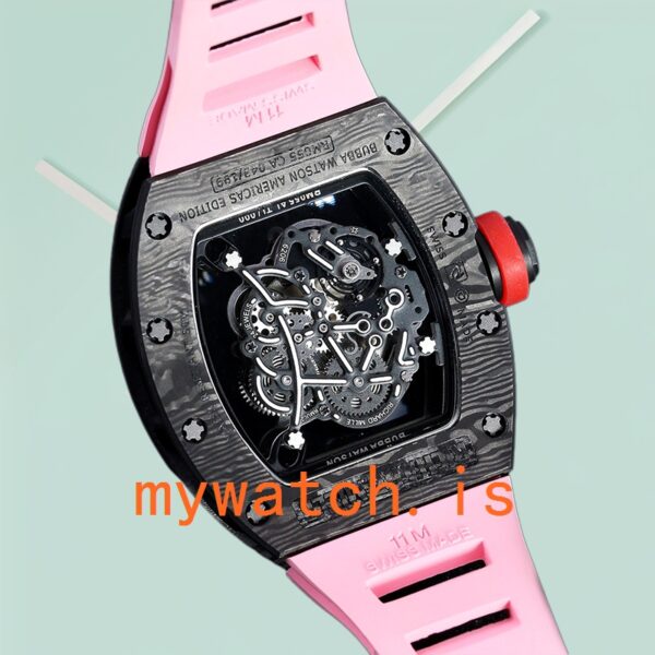 Richard Mille RM 055 50*42mm Men RM 055-022 Carbon Fiber Automatic - Image 4