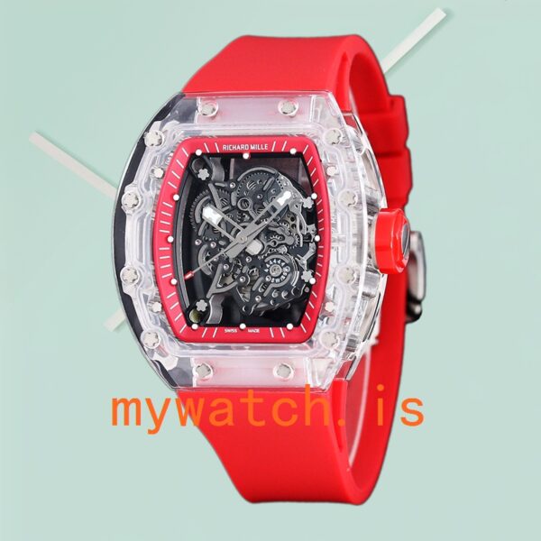 Richard Mille RM 055 50*42mm Men RM 055-024 Transparent Rubber Band - Image 2