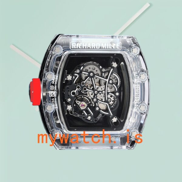 Richard Mille RM 055 50*42mm Men RM 055-024 Transparent Rubber Band - Image 3