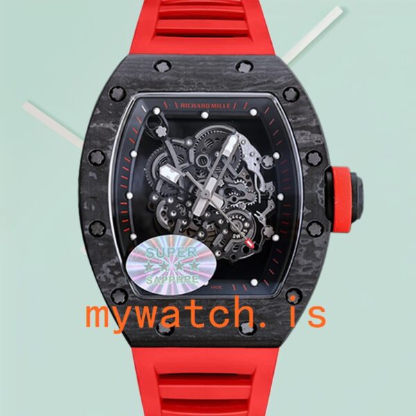 Richard Mille RM055 Around 50*40mm Men RM055 Rubber Band Automatic