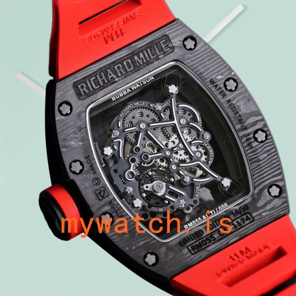 Richard Mille RM055 Around 50*40mm Men RM055 Rubber Band Automatic - Image 4