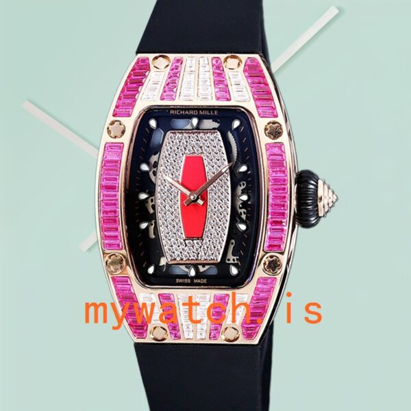 Richard Mille RM 07-01 31*45mm RM 07-01-010 Ladies Stainless Steel Rose Gold