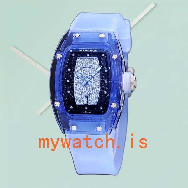 Richard Mille RM 07-02 Ladies RM 07-02-002 46*32mm Transparent Blue Acrylic - Image 2