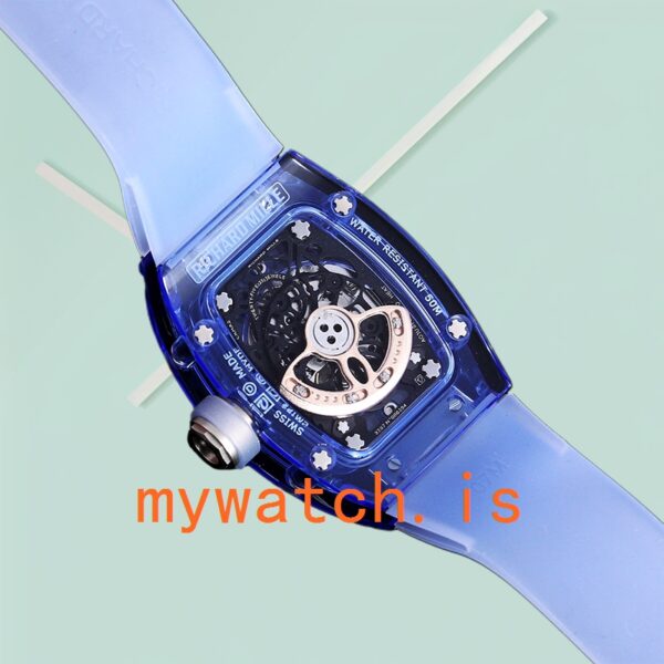 Richard Mille RM 07-02 Ladies RM 07-02-002 46*32mm Transparent Blue Acrylic - Image 4