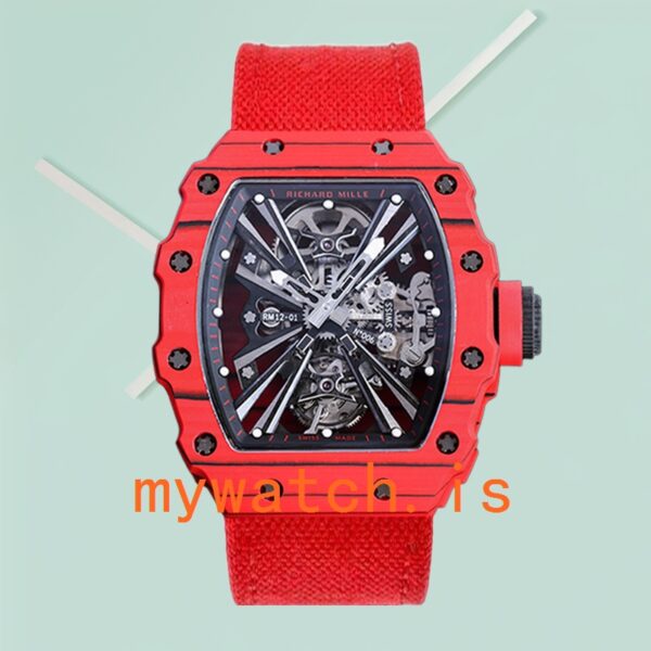 Richard Mille RM12-01 Men Around 50*40mm RM12-01 Red - Image 2