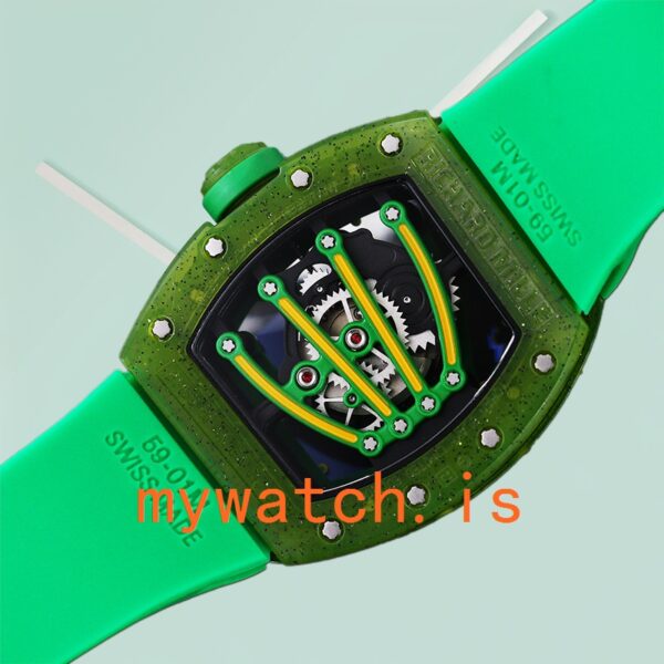 Richard Mille RM 56-01 RM 56-01-002 Men 50*42mm Rubber Band - Image 4