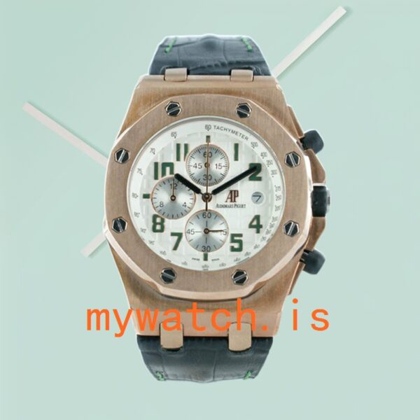 Audemars Piguet Royal Oak Offshore RoyalOakOffshore005 Men's 42mm Leather Strap - Image 2