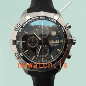 Tag Heuer Aquaracer AquaracerBKSB006 43mm Men's Silver-tone Black Dial