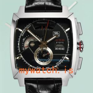 Tag Heuer Monaco 43mm Men's CAL2110.FC6257 Silver-tone Black Dial