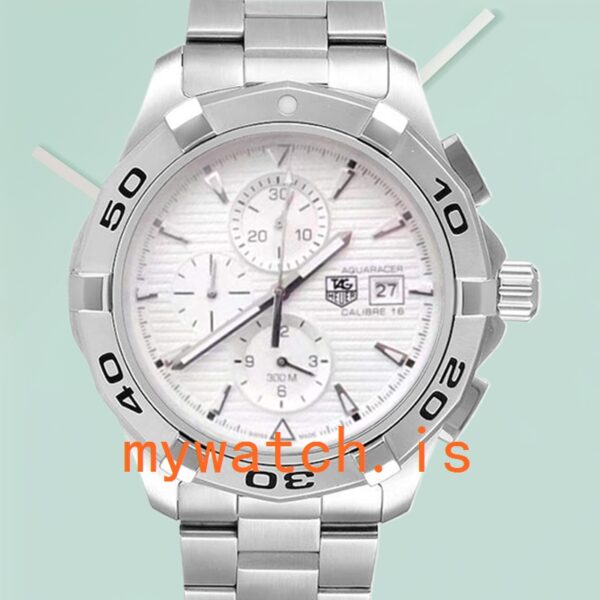 Tag Heuer Aquaracer 43mm CAP2111.BA0833 Men's Silver-tone