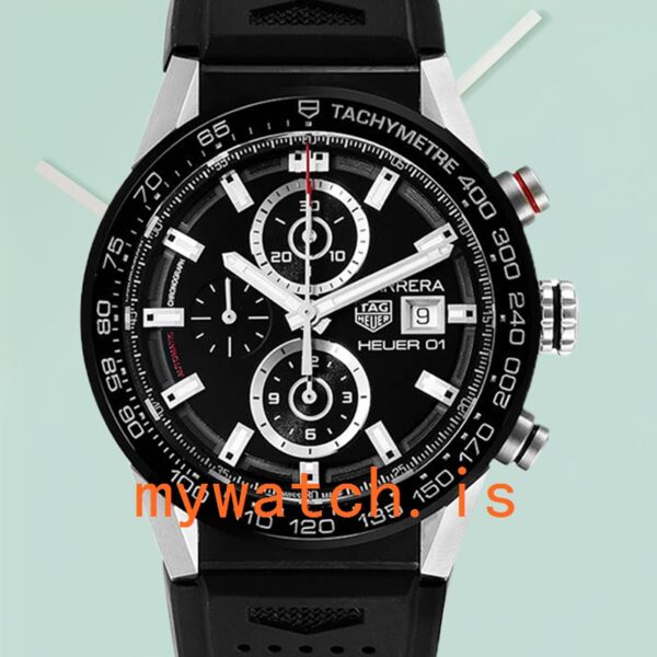 Tag Heuer Carrera 43mm Men's CAR201Z.BA0714 Black Dial
