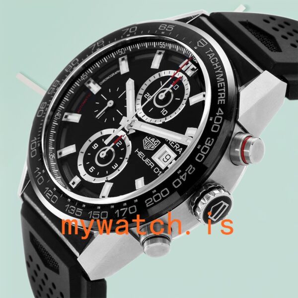 Tag Heuer Carrera 43mm Men's CAR201Z.BA0714 Black Dial - Image 4