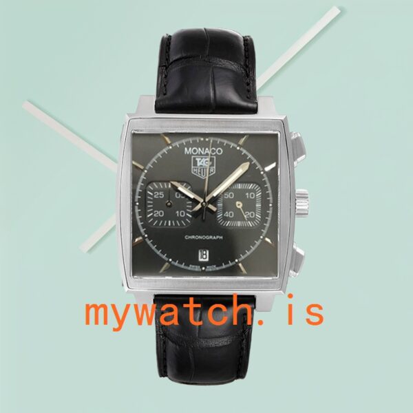Tag Heuer Monaco CAW2110.FC6177 40mm Men's Black Dial Stainless Steel - Image 2