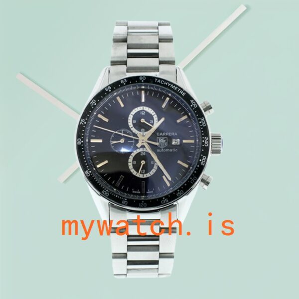 Tag Heuer Carrera 43mm CV2010.BA0794 Men's Black Dial Automatic - Image 2