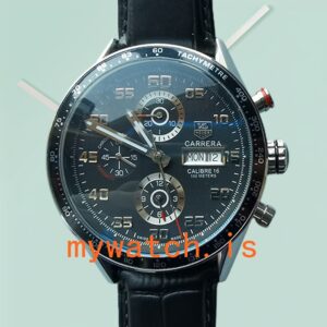Tag Heuer Carrera CV2A1R.FC6235 43mm Men's Stainless Steel Black Dial